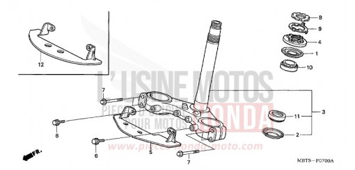 STEERING STEM XL1000V3 de 2003